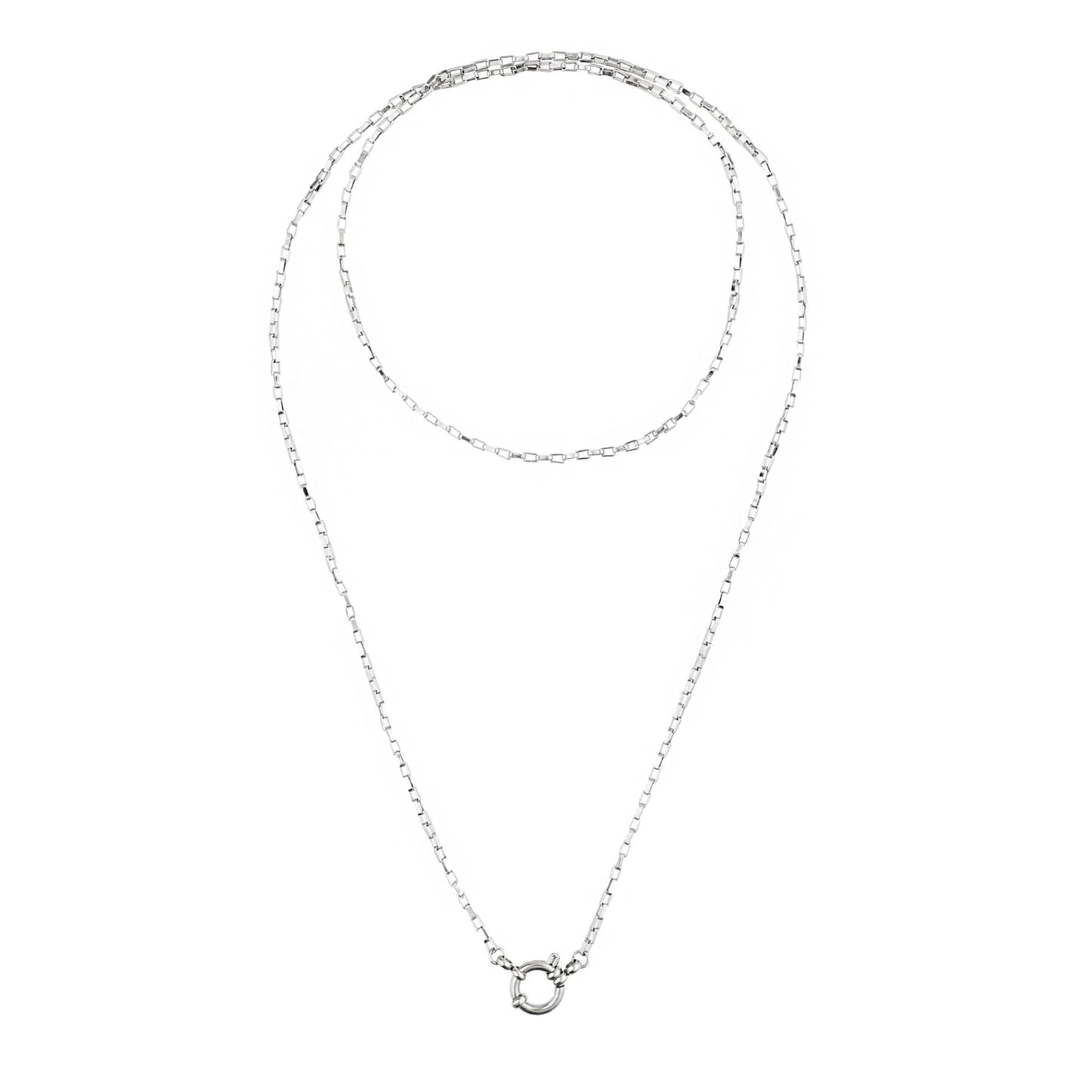 Pánský dlouhý náhrdelník s karabinkou