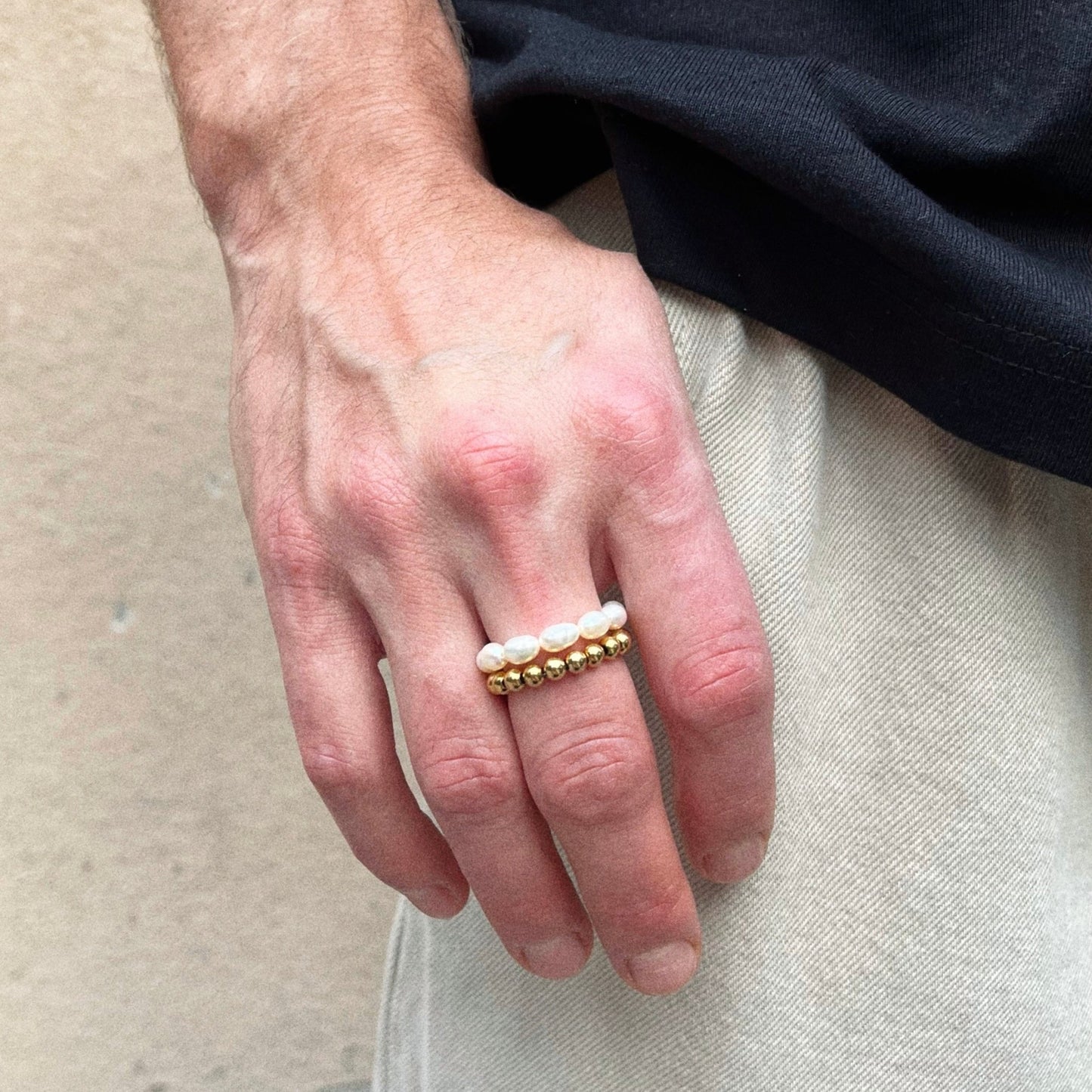 panský prstýnek, Pánské prsteny, Pánský prsten chirurgická ocel, panský prsten elastický, elastický prstýnek ,kuličkový prstýnek, prsten kuličkový, prstýnek ball, prsten ball
