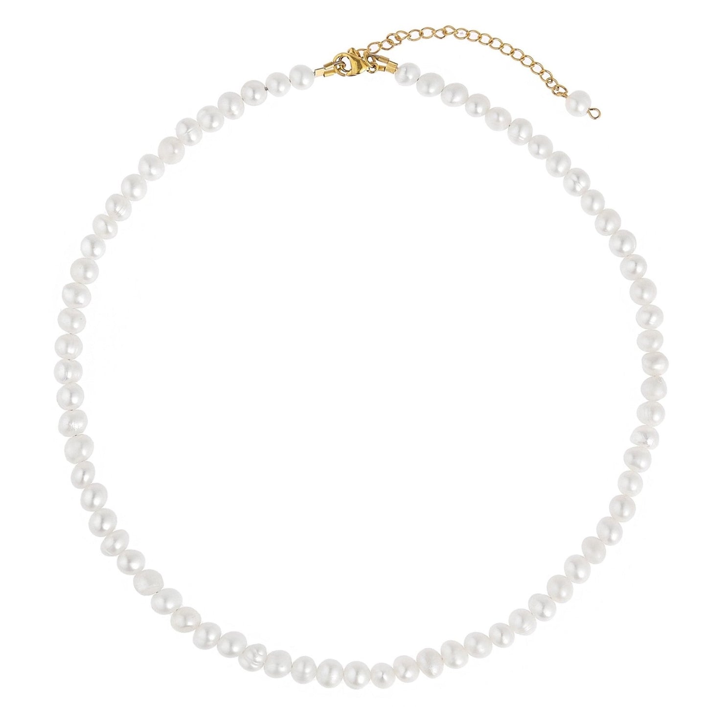 perlový náhrdelník kulatý, perlový náhrdelník potato, perlový náhrdelník z kulatých perel, náhrdelník z pravých říčních perel